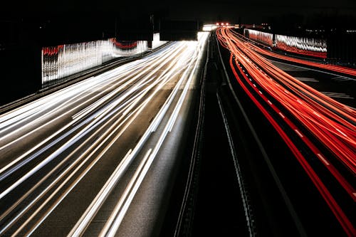 Gratis stockfoto met autoweg, donker, lampen Stockfoto