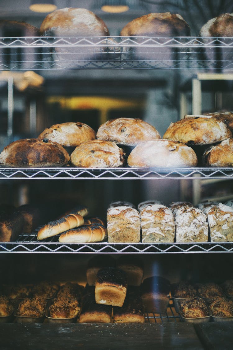 Bread In Bakery Window