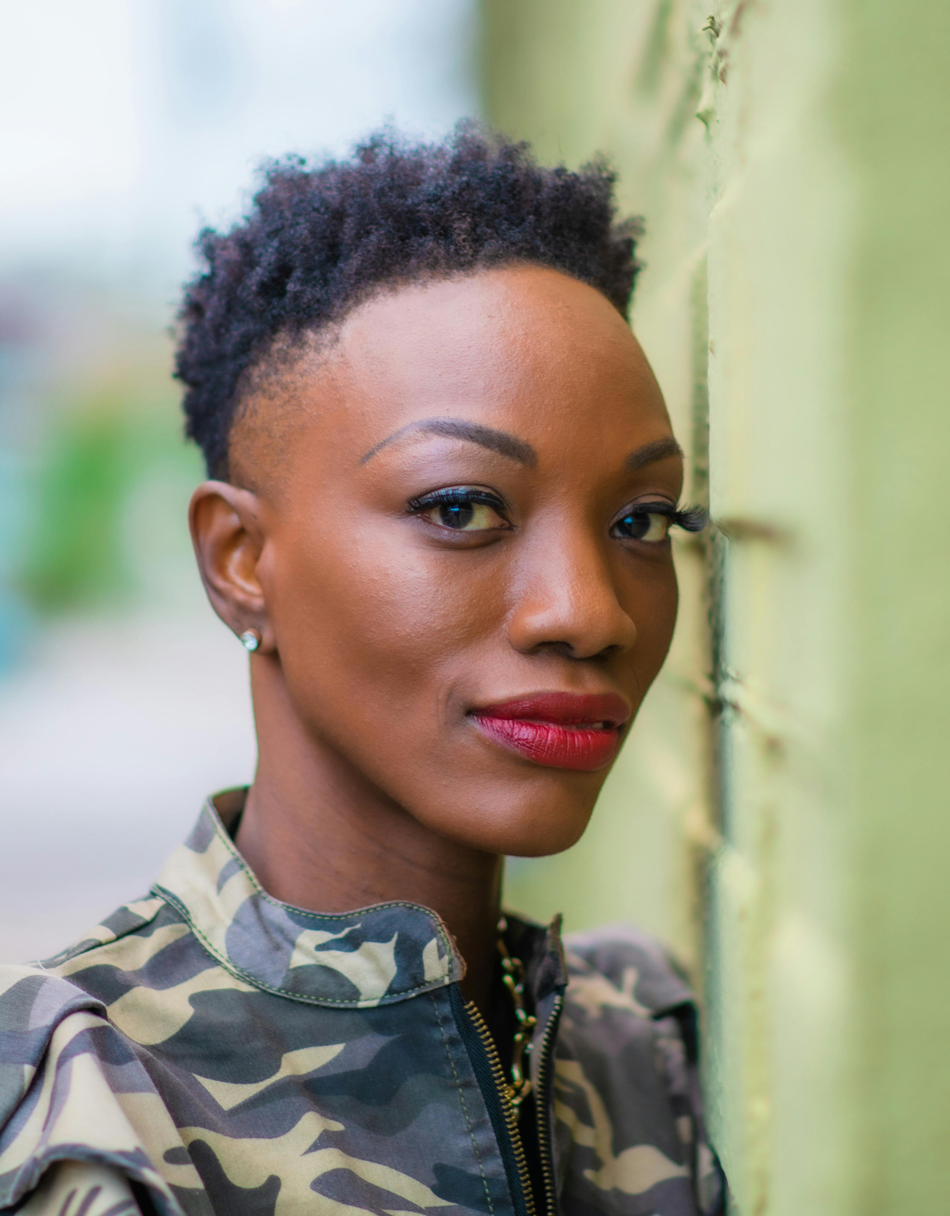 Portrait of Attractive Woman with Short hair · Free Stock Photo