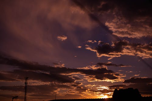 Free Scenic View of Clouds in the Sky during Sunset Stock Photo