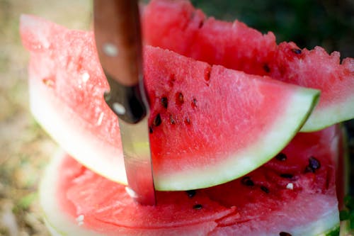 Free Close-Up Shot of Sliced Watermelon Stock Photo