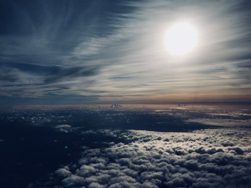 Gratis lagerfoto af fra flyet, himmel, skyer