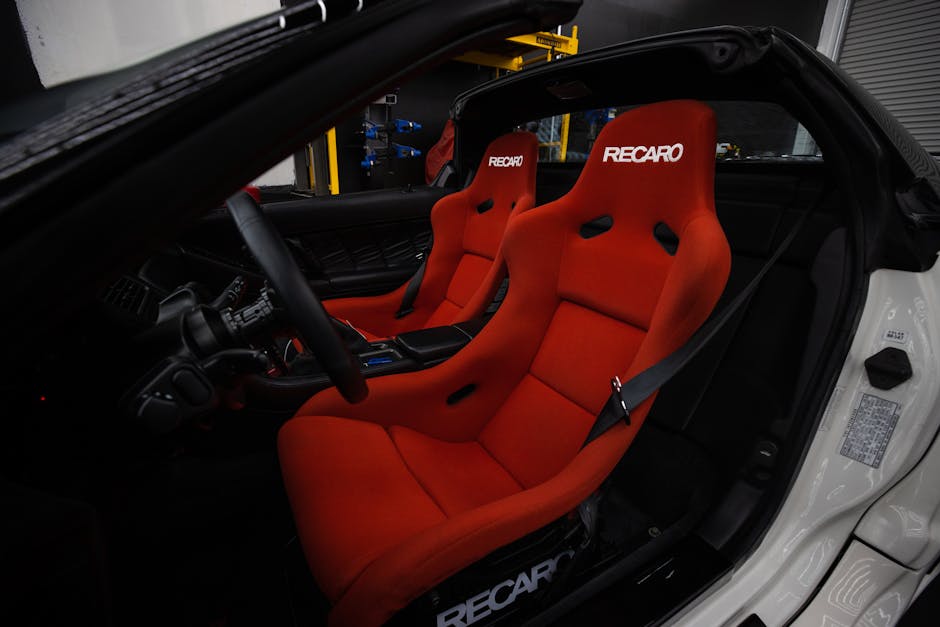 Red Recaro Sports Seats