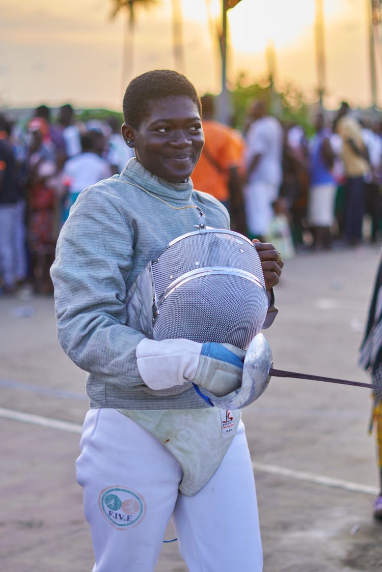 Smiling Young Man In Sports Gear