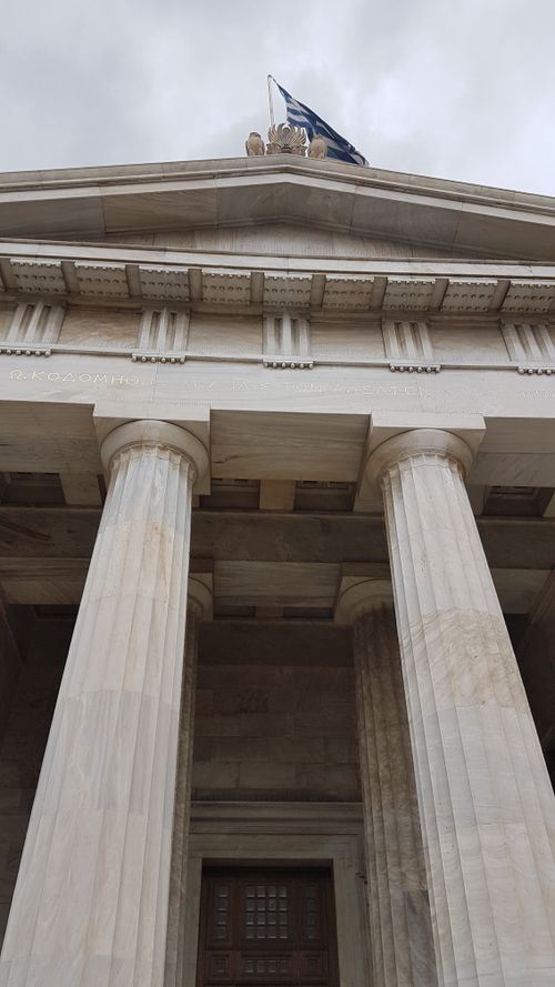 Free Stunning view of a neoclassical building in Athens, showcasing Greek architecture. Stock Photo