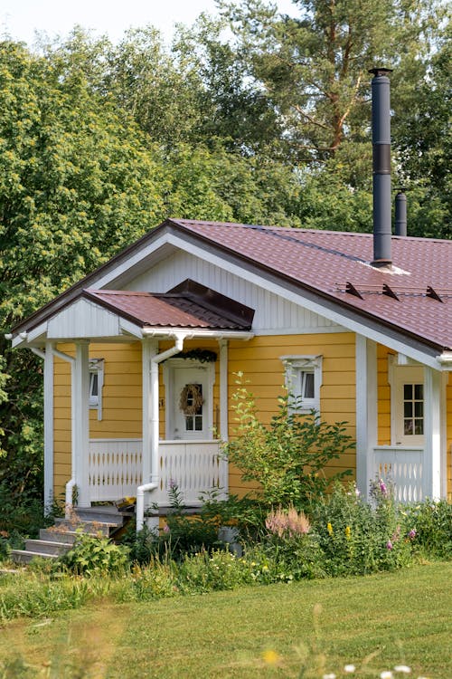 Exterior of Old-Fashioned Country House