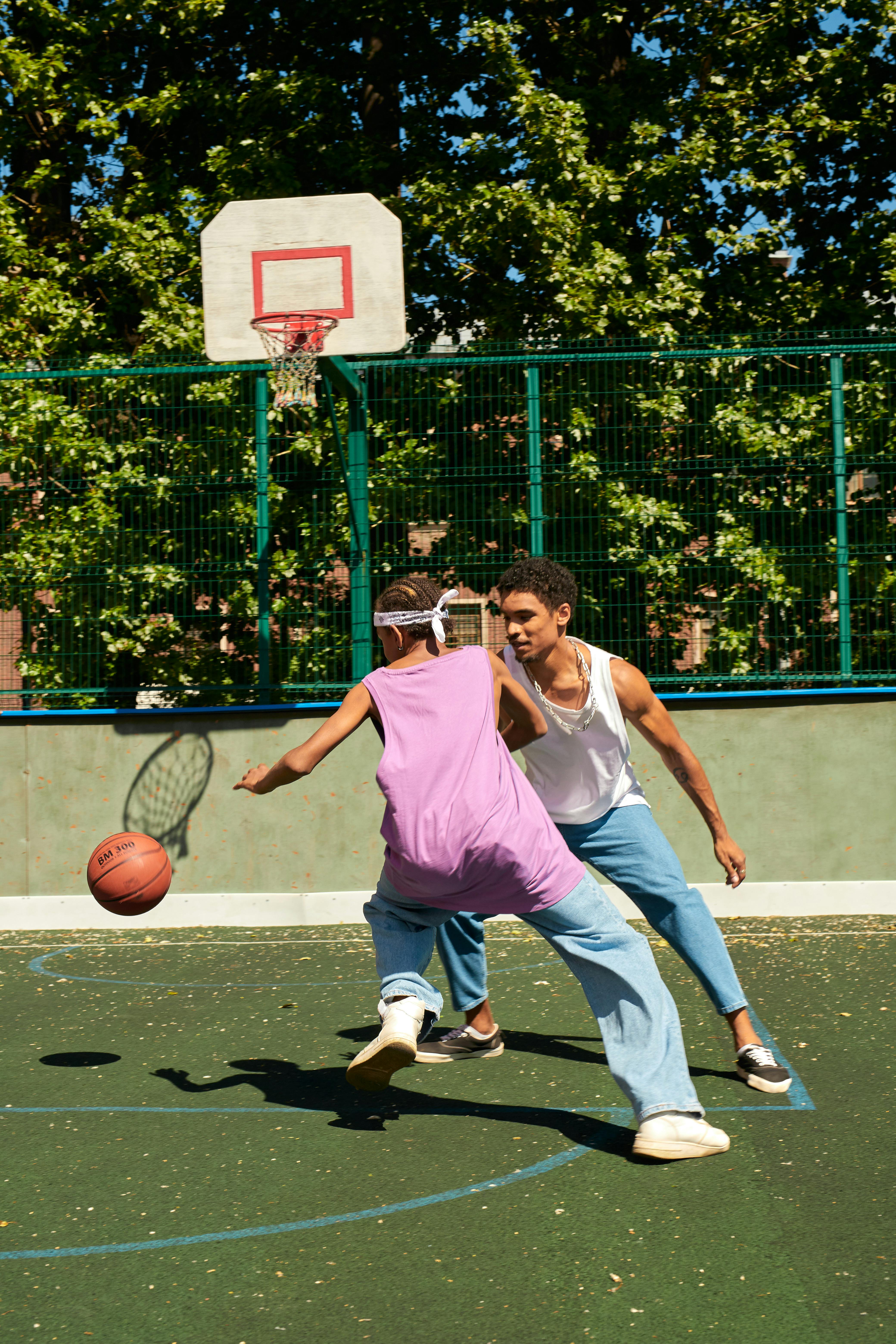 boys playing basketball