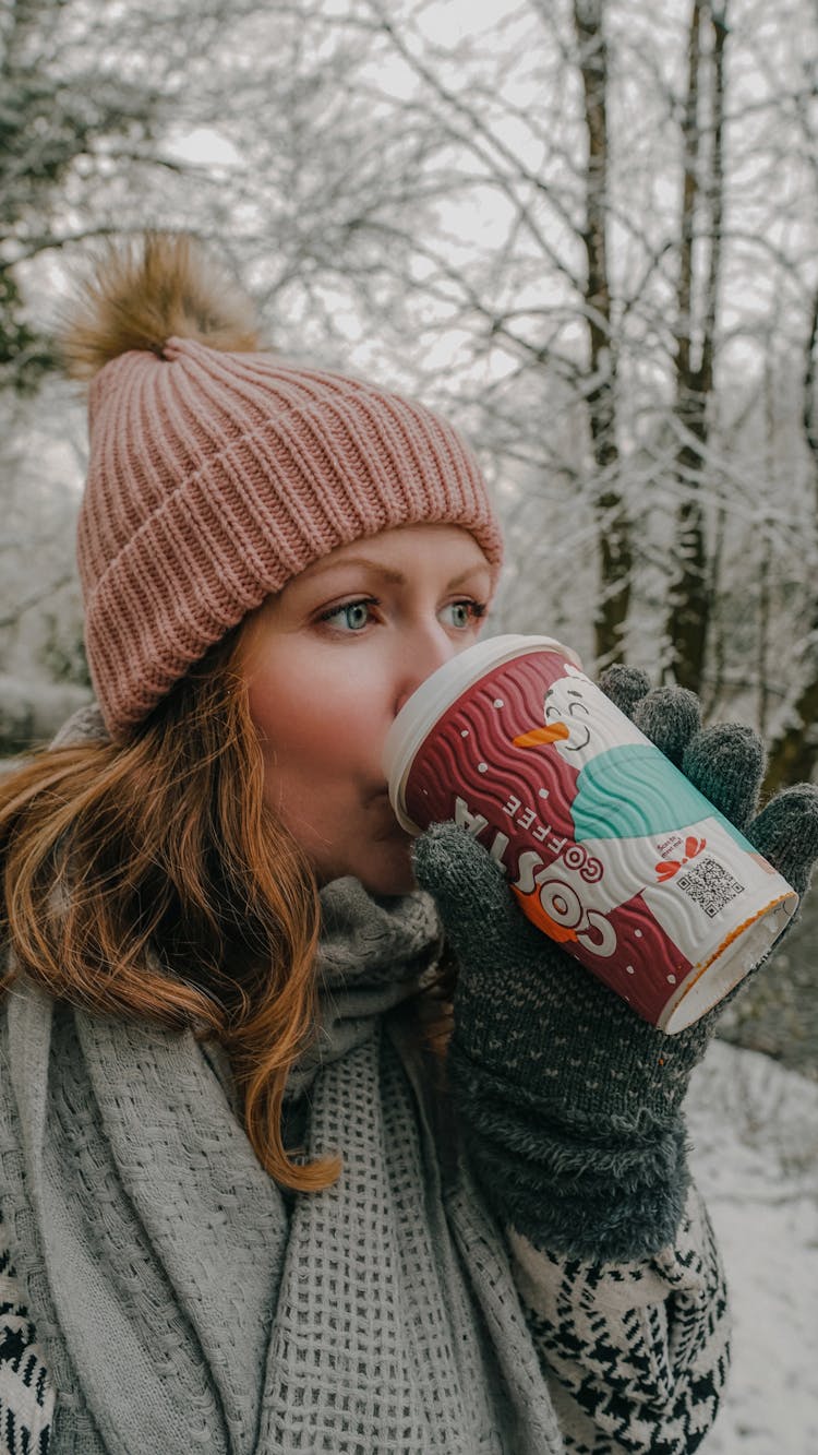 A Woman Drinking Coffee