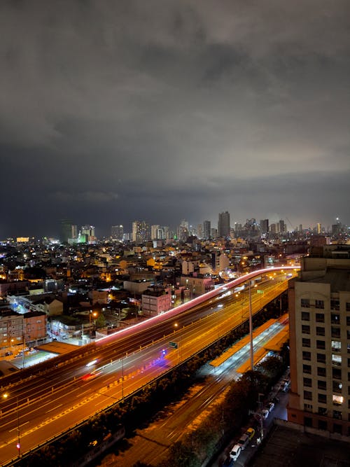 A City under an Evening Sky