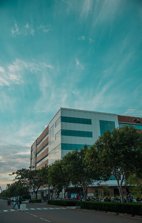 Free stock photo of building, clinic, clouds