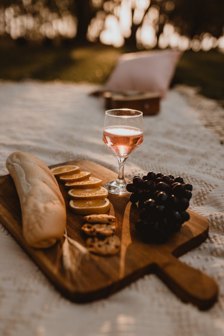 Light Picnic Meal on Sunny Morning