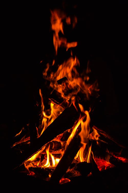 Close Up Photo of a Bonfire