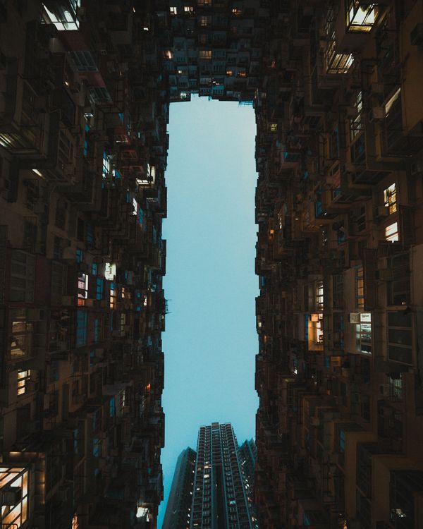 Worm's-eye view of Apartment Buildings · Free Stock Photo