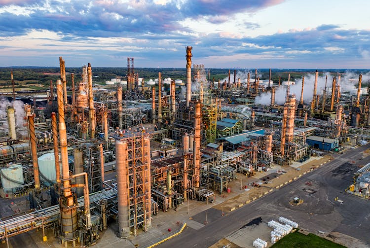 Pine Bend Oil Refinery In Rosemount, Minnesota, United States 