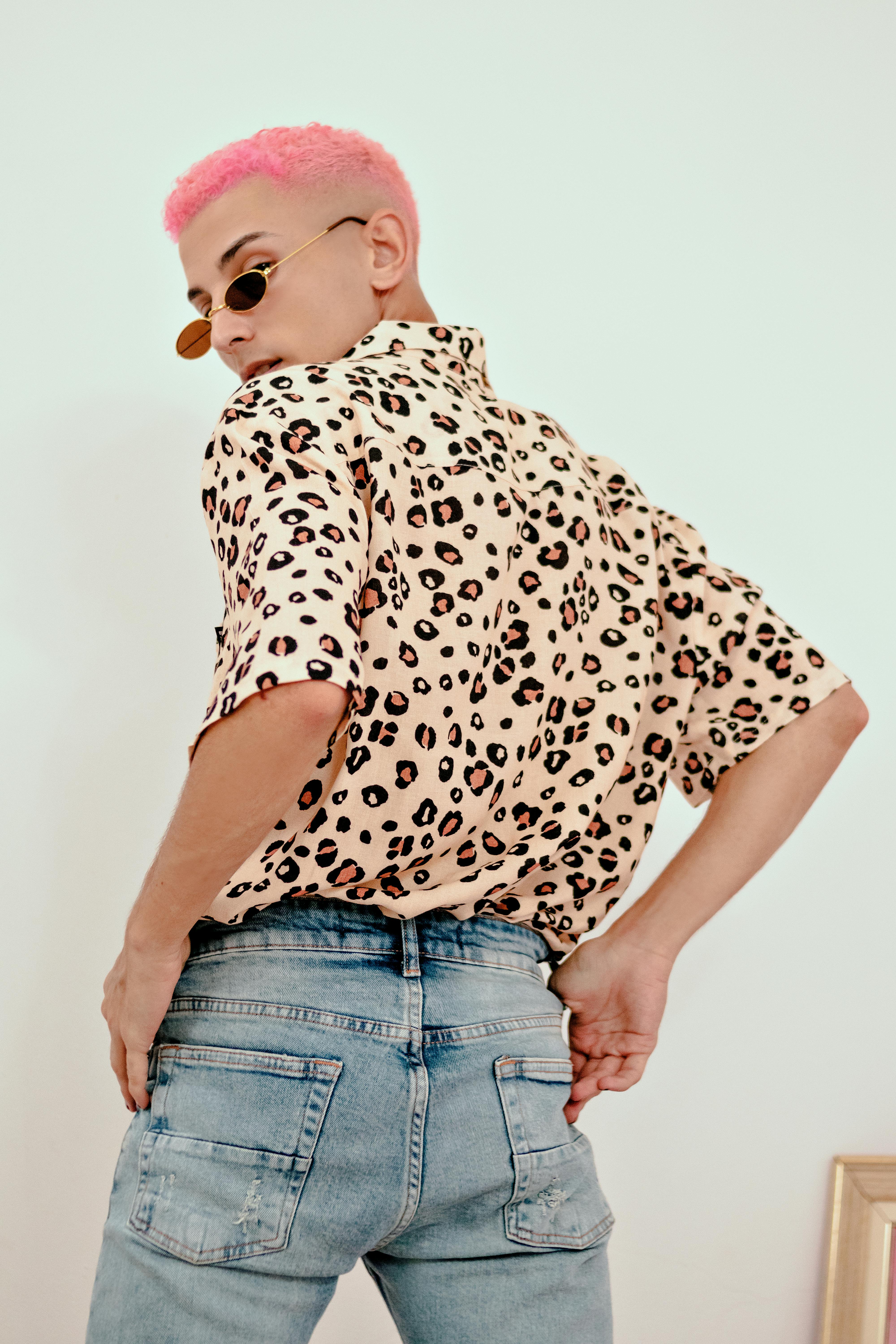 Red Leopard Print Jeans For Women 2023 Spring And Summer New Versatile High  Waist Slimming Tappered Harem Denim Pants Trendy - Jeans - AliExpress