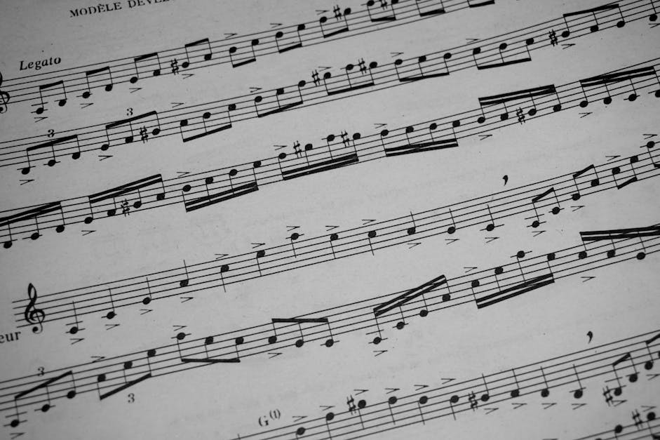 Free stock photo of music notations, musical notes, notation