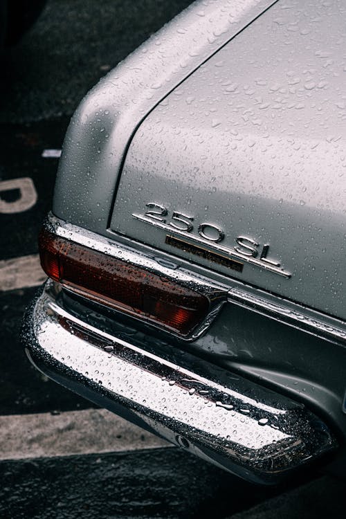 Close up of a Car in Rain
