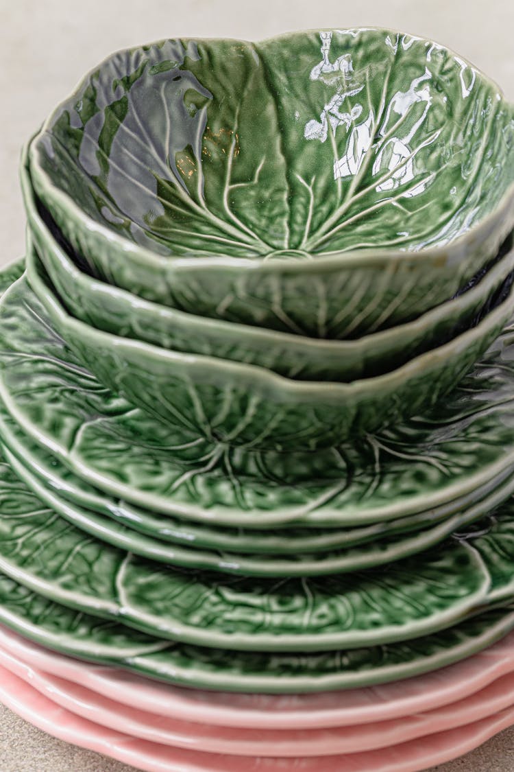 Stacked Plates And Bowls