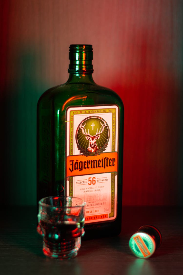 Jägermeister Alcoholic Drink On The Table