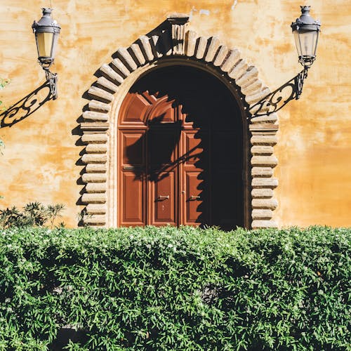 Wooden Door in a House