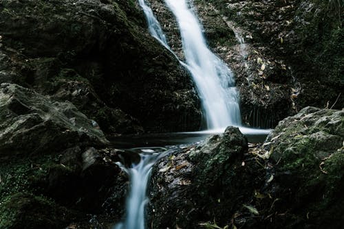 Waterfalls in the Middle of the Forest