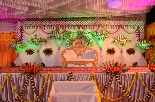 Free stock photo of indian, wedding, wedding setup