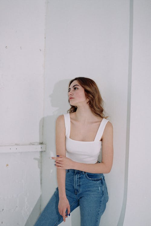 Beautiful Woman Wearing Denim Shorts · Free Stock Photo