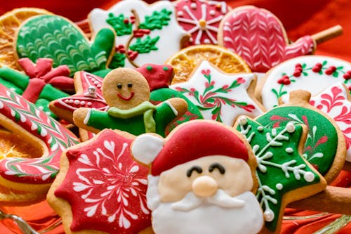 A Close-Up Shot of Gingerbread Cookies