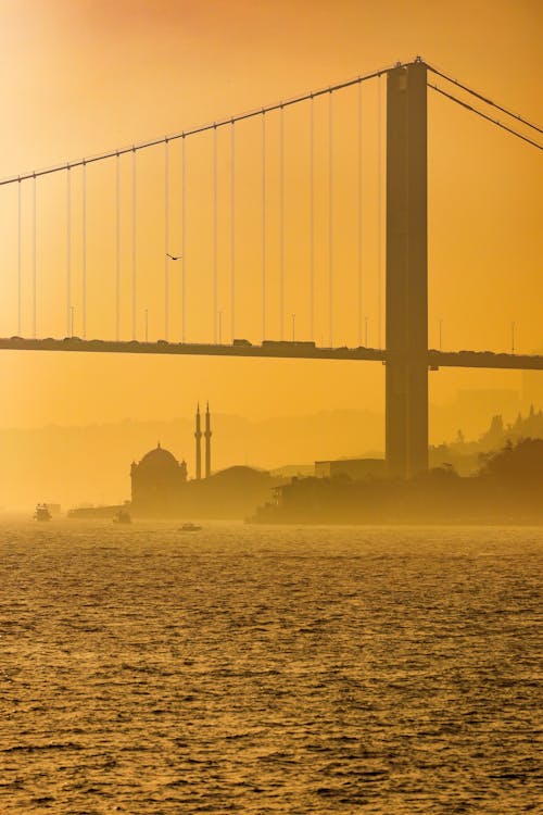 Silhouette of Bosphorus Bridge