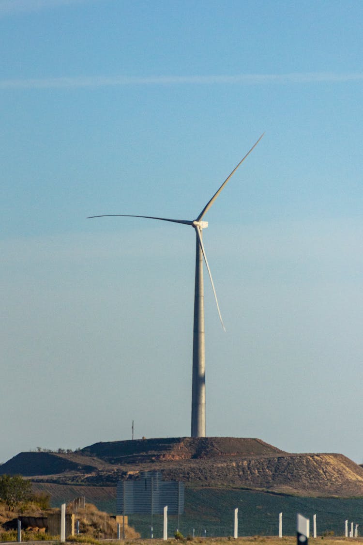 Wind Turbine In Countryside