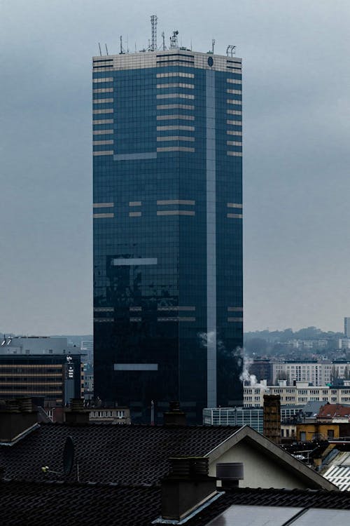 High-rise Building on a Gloomy Day 
