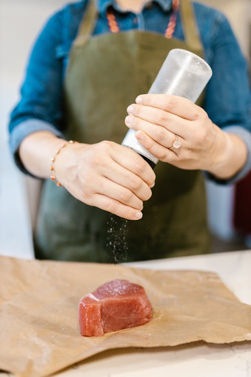 Free Chef Seasoning Red Meat Stock Photo