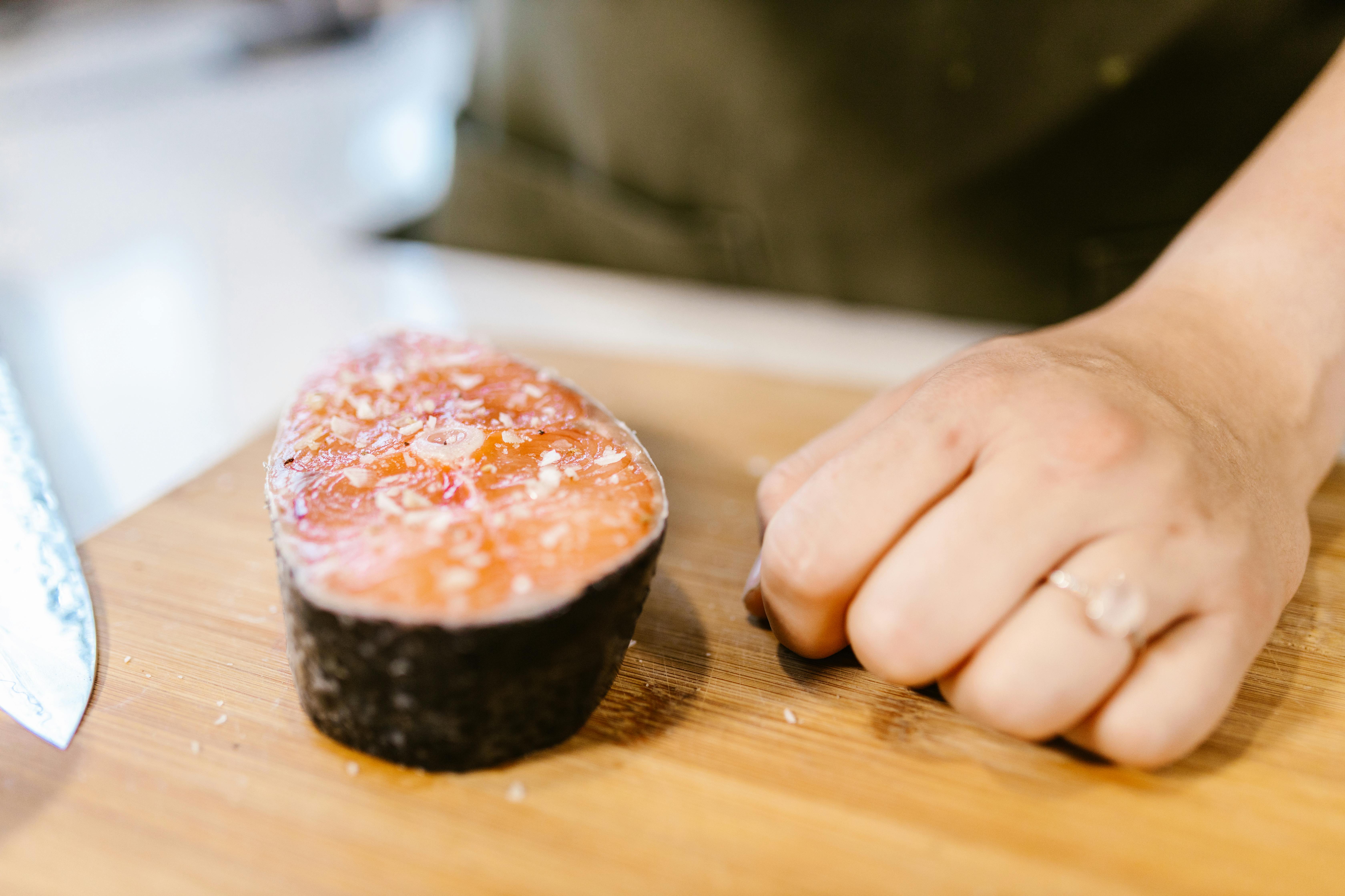 Close up on Fish Meat · Free Stock Photo