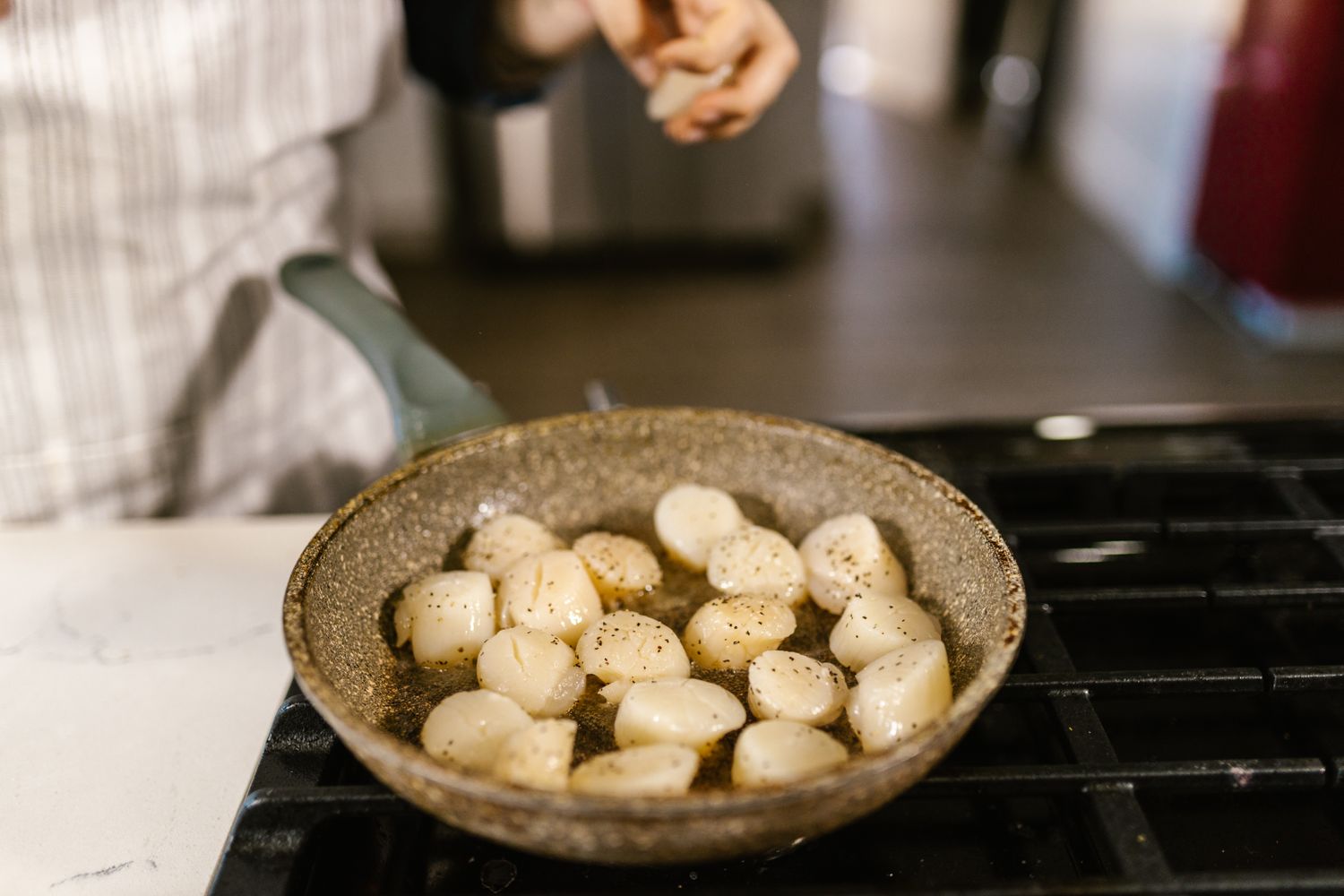 Spiced Shrimp Scampi with Charred Lemon