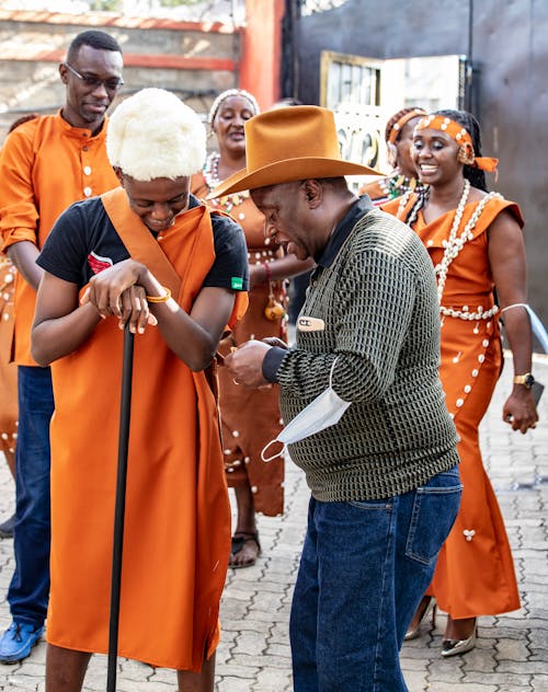 People on a Traditional Festival 