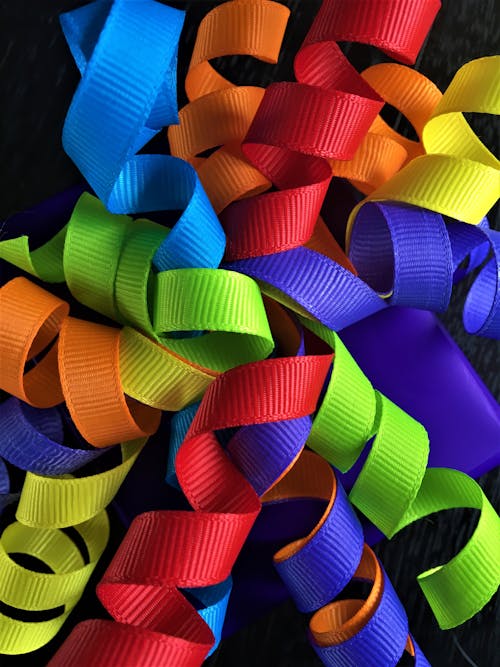 Free stock photo of bright colours, party, ribbon