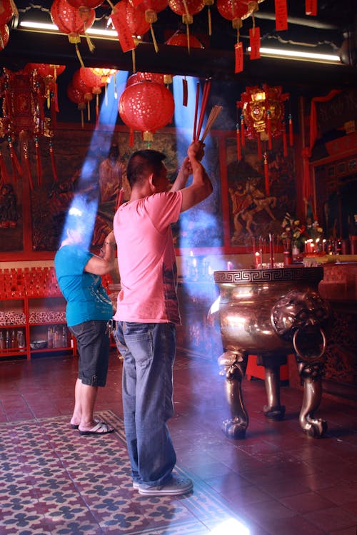 Free stock photo of ceiling lights, chinese lanterns, paper lantern