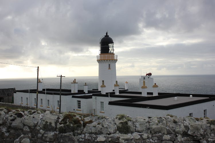 Dunnet Head Lighthouse In Scotland 