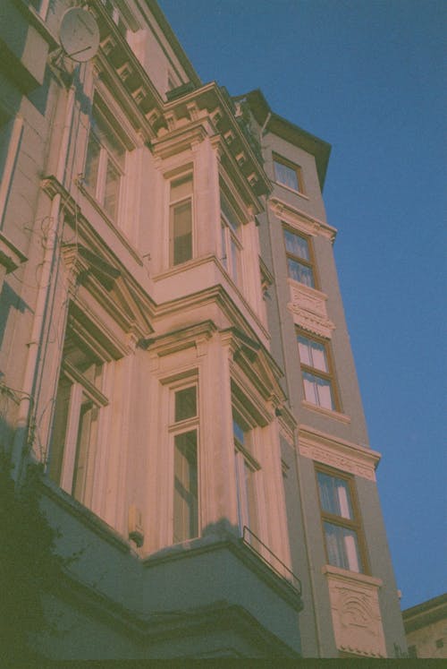 Blue Sky above a Concrete Building