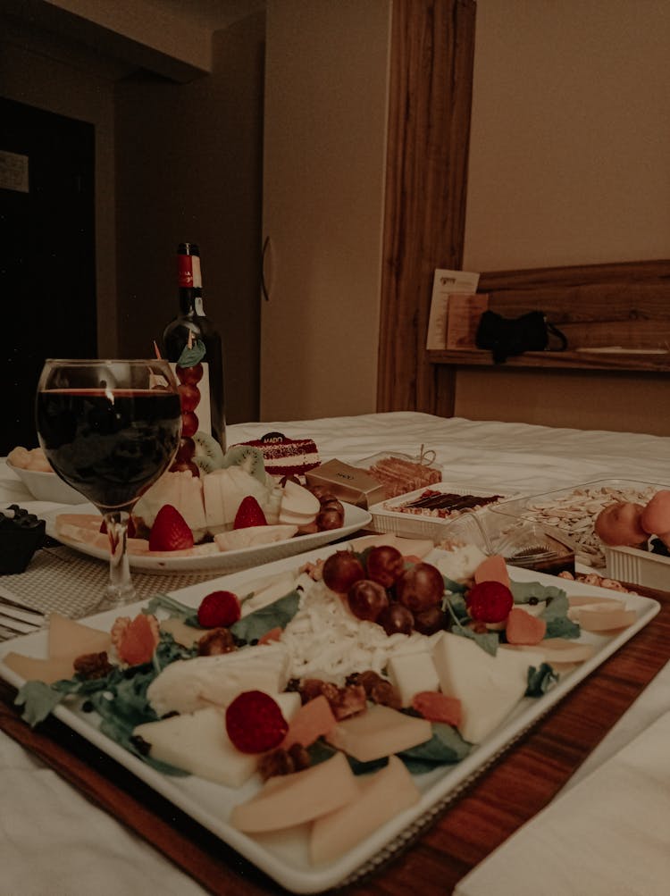 Foods And Drinks On The Table