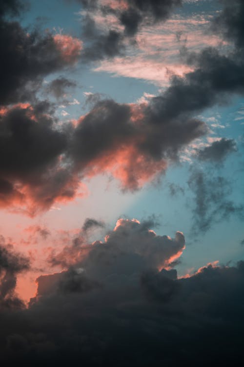 cloudscape, 可愛い, 垂直ショットの無料の写真素材