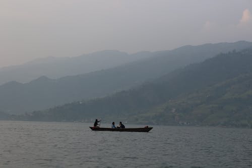 Free stock photo of boat, mountains