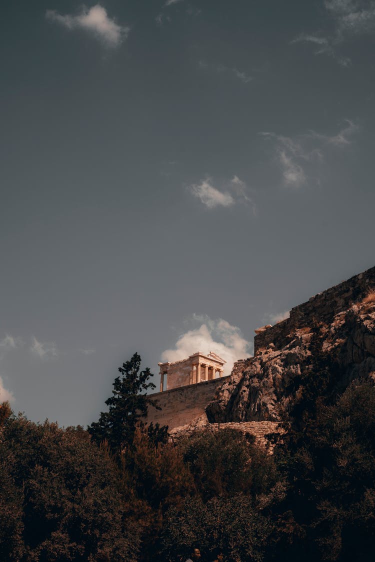 Low Angle Shot Of The Parthenon In Anthens, Greece