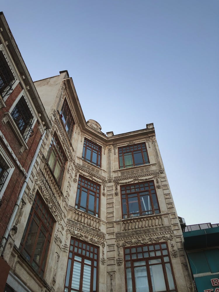 Windows Of The Kourou Kahvedji Han In Istanbul, Turkey