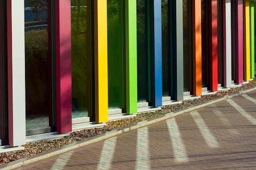 Free Photo of a Colorful Facade  Stock Photo