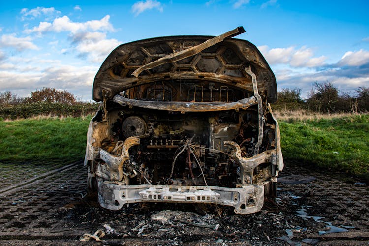 An Old Wrecked Car