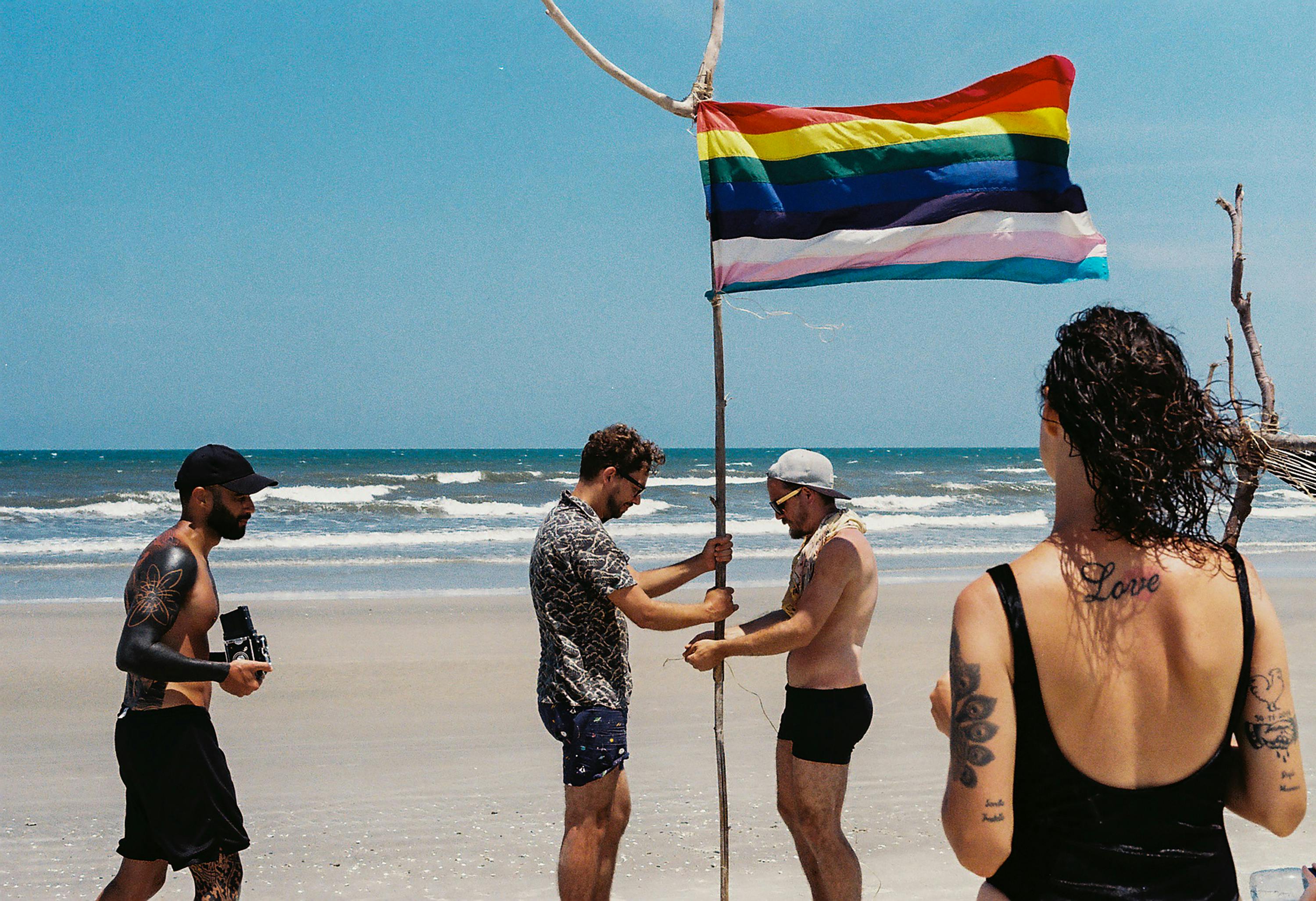 What does a shark flag mean at the beach?