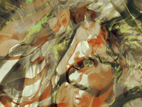 Dynamic abstract painting with earthy tones and organic shapes, perfect for modern art enthusiasts.