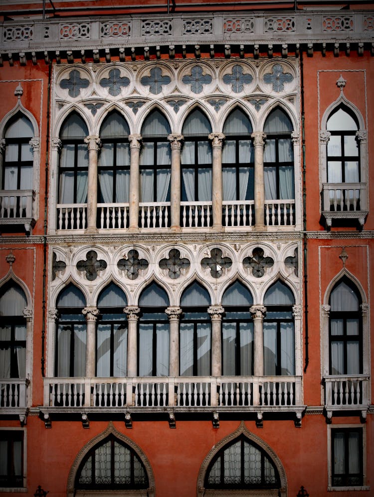 Facade Of The Palazzo Pisani Moretta In Venice, Italy