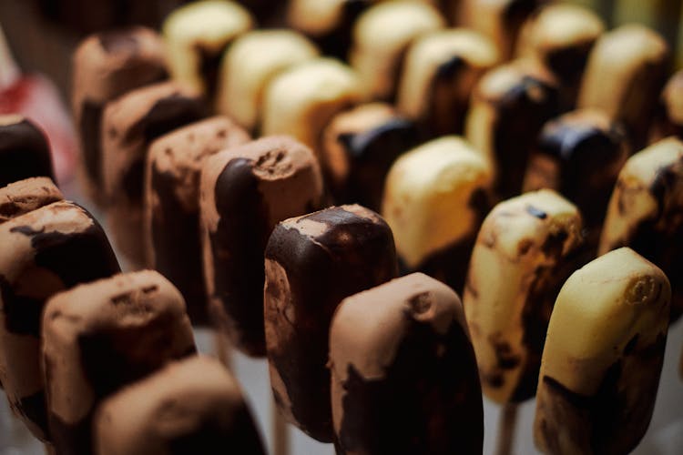 Rows Of Chocolate Candy